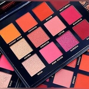 Ace Beaute Eyeshadow Palette - Sunset Rose, Crimson, Hibiscus, Lotus